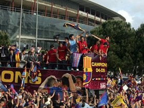 バルサ、6シーズンぶりの歓喜。