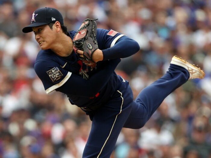 大谷翔平にMLBスター達が“殺到”、「皆、彼のサインを求めていた」!? “二刀流”をメジャーリーガー、メディアはどう評価したか《球宴現地詳細レポート》＜Number Web＞ photograph by Getty Images