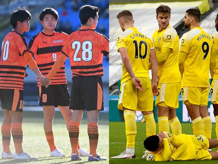 高川学園「ぐるぐるトルメンタ」や東福岡「歩く壁」など斬新セットプレー… では世界的流行《FKで壁下に寝そべるアレ》の名前は？＜Number Web＞ photograph by Getty Images