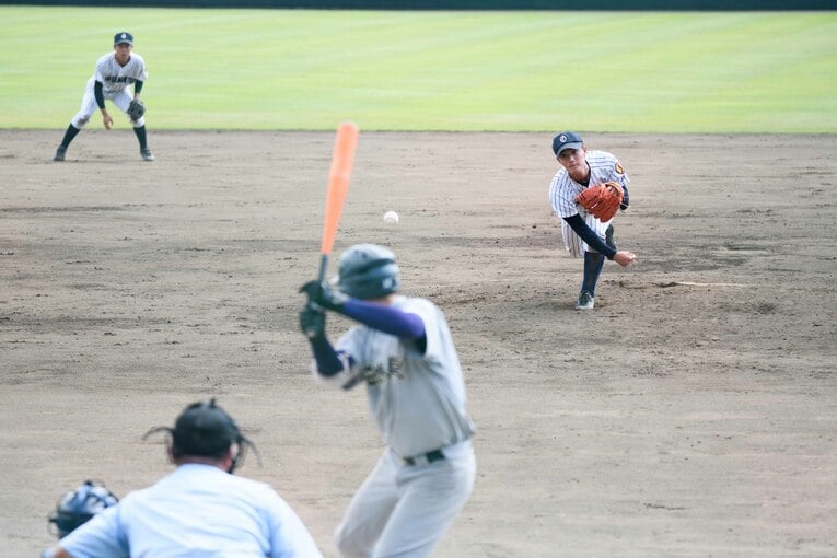 岩手大会決勝で先発した柴田貴広さん　©Asami Enomoto