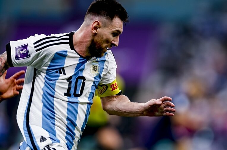 クロアチア戦で圧倒的な存在感を見せたメッシ　©Kiichi Matsumoto/JMPA