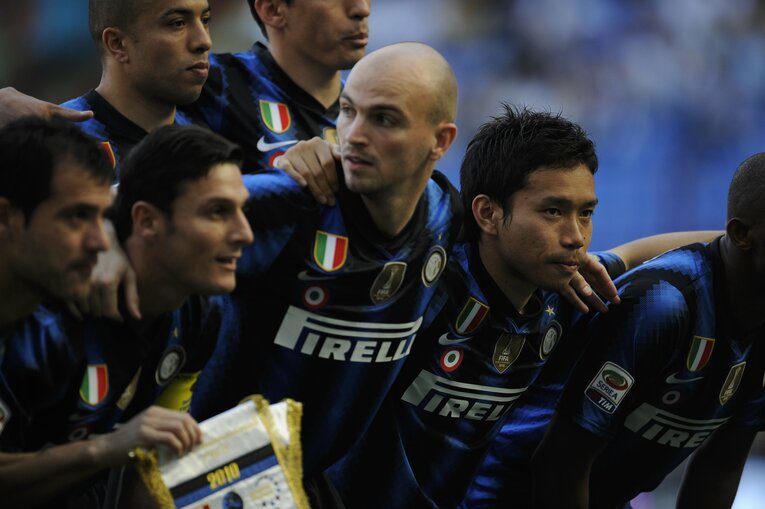 2011年、アジアカップ直後にインテル入団を果たした長友佑都　©Takuya Sugiyama