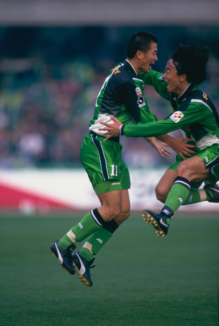 ヴェルディ時代の三浦知良と北澤豪　©Sports Graphic Number