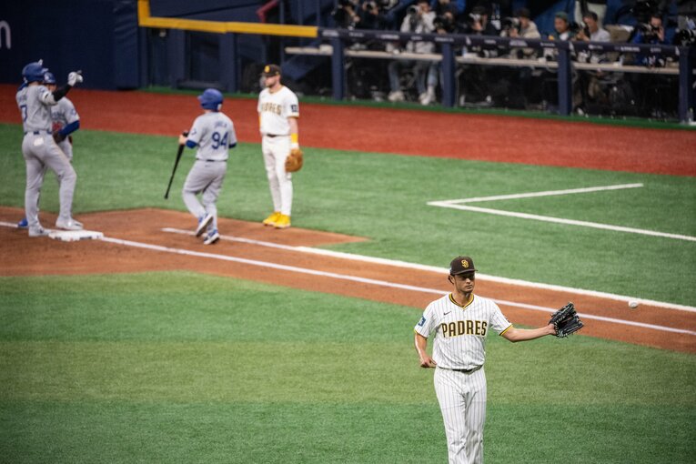 打たれたダルビッシュ　©Nanae Suzuki