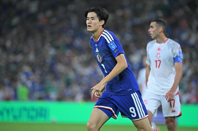チュニジア戦でW杯デビューを果たした後藤　©Takuya Kaneko/JMPA