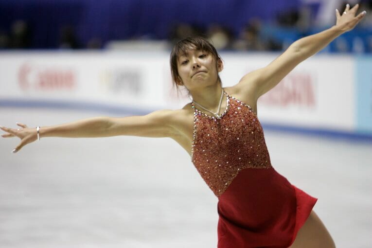 安藤美姫。2005年全日本選手権で　©BUNGEISHUNJU