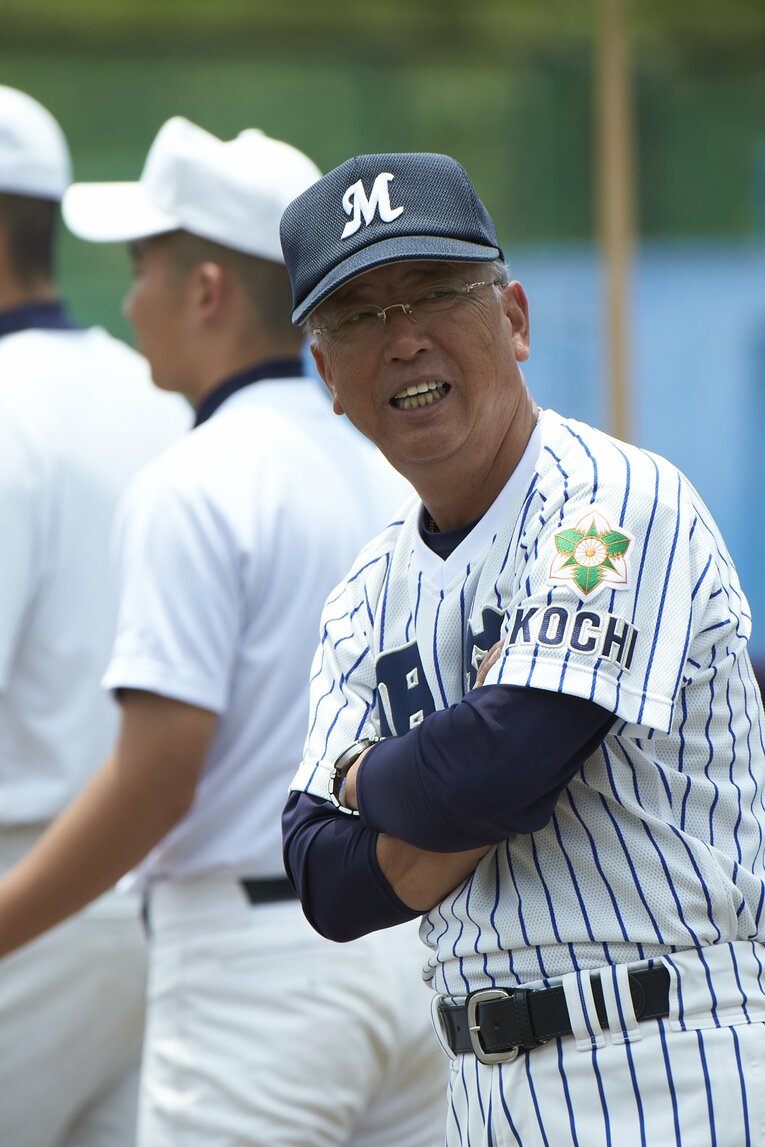 明徳義塾を率いる名将・馬淵史郎　©BUNGEISHUNJU