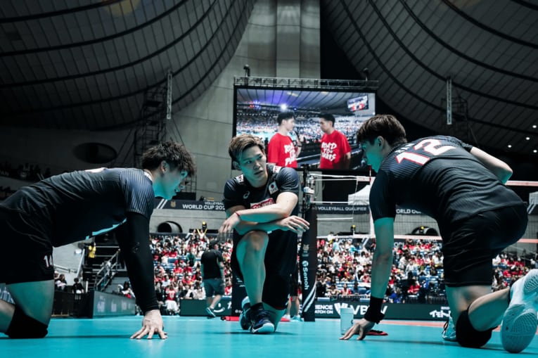 石川祐希、西田有志、高橋藍　©︎FIVB