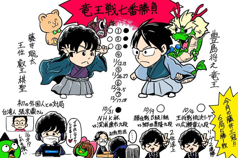 21年10月の将棋ハイライト　©Junsei Chida