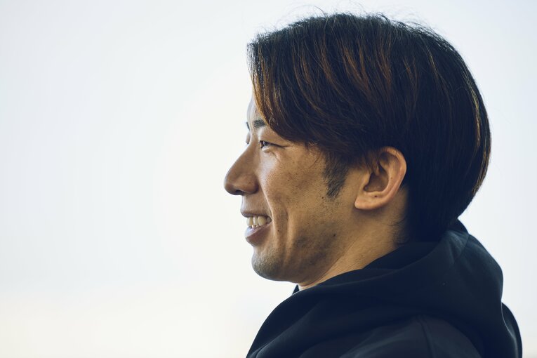 インタビューに応じる野田昇吾　©Kiichi Matsumoto