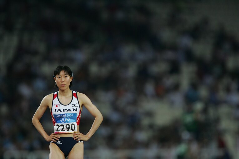 2004年のアテネ五輪代表だった前日本記録保持者の杉森（現姓：佐藤）美保　©BUNGEISHUNJU