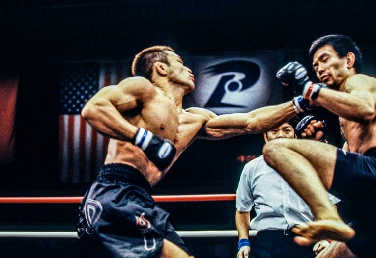 デビュー2戦目の亀田雅史戦（2001年7月6日）