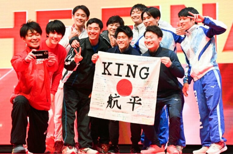 3月12日に開催された引退イベント「KOHEI UCHIMURA THE FINAL」。橋本大輝や白井健三ら豪華メンバーが集結した ／ photograph by Asami Enomoto