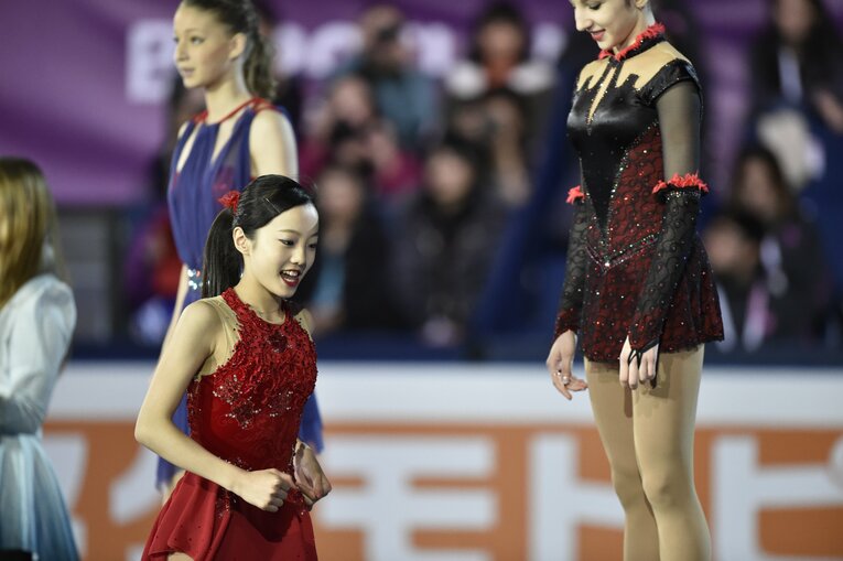 2015年ジュニアグランプリファイナルで銅メダルを獲得した本田　©Asami Enomoto