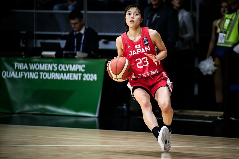 ハンガリー戦でも活躍した山本。最終予選では3戦通じて高パフォーマンスを維持　©︎FIBA