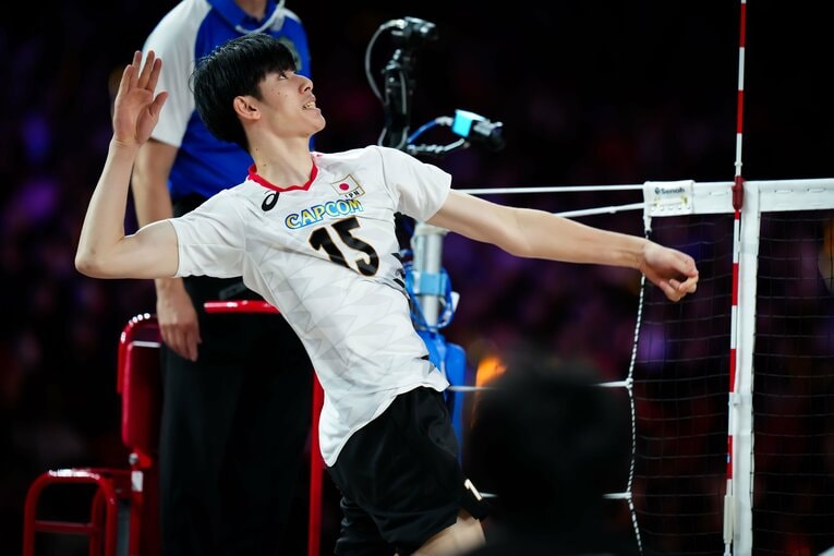 甲斐優斗（VNLイラン戦）©︎Volleyball Wrold