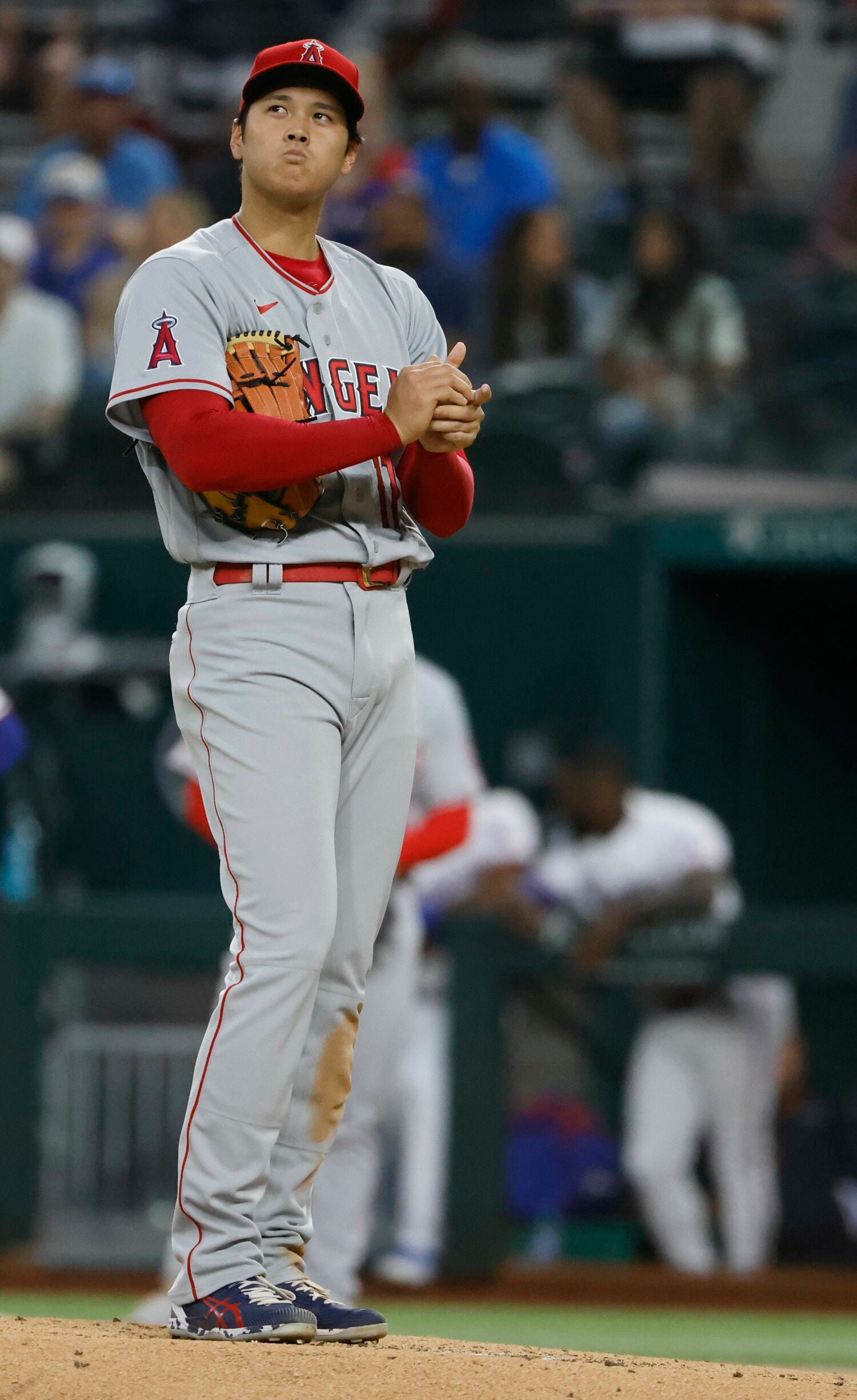 4月15日レンジャーズ戦では9番ハイムにグランドスラムを浴び、2敗目を喫した ©Getty Images