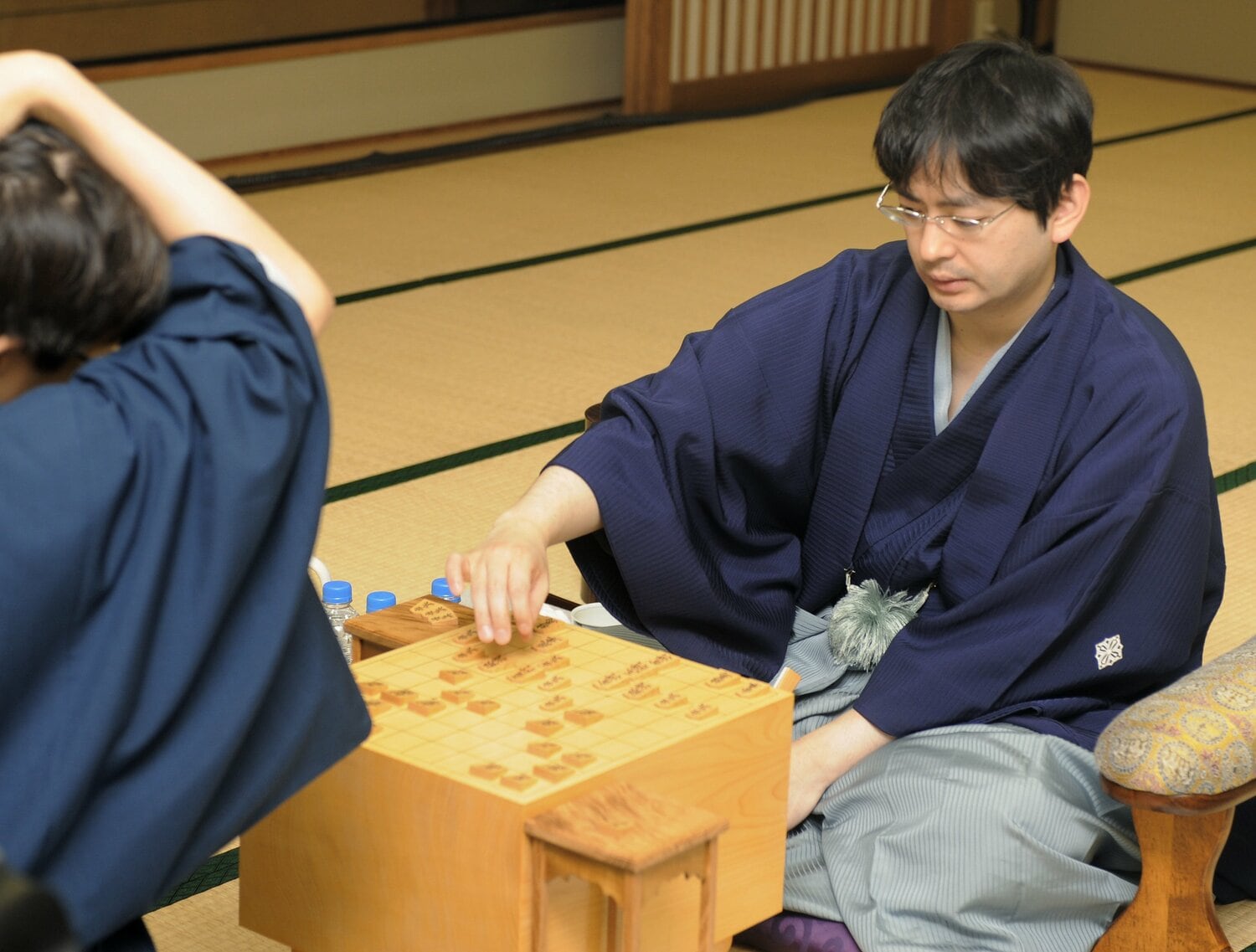 2009年、羽生善治との名人戦での郷田　©JIJI PRESS