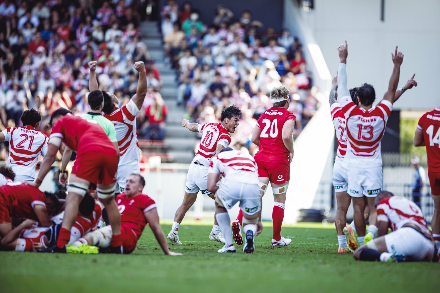 ウェールズに12年ぶりに勝利したラグビー日本代表　©︎Kiichi Matsumoto