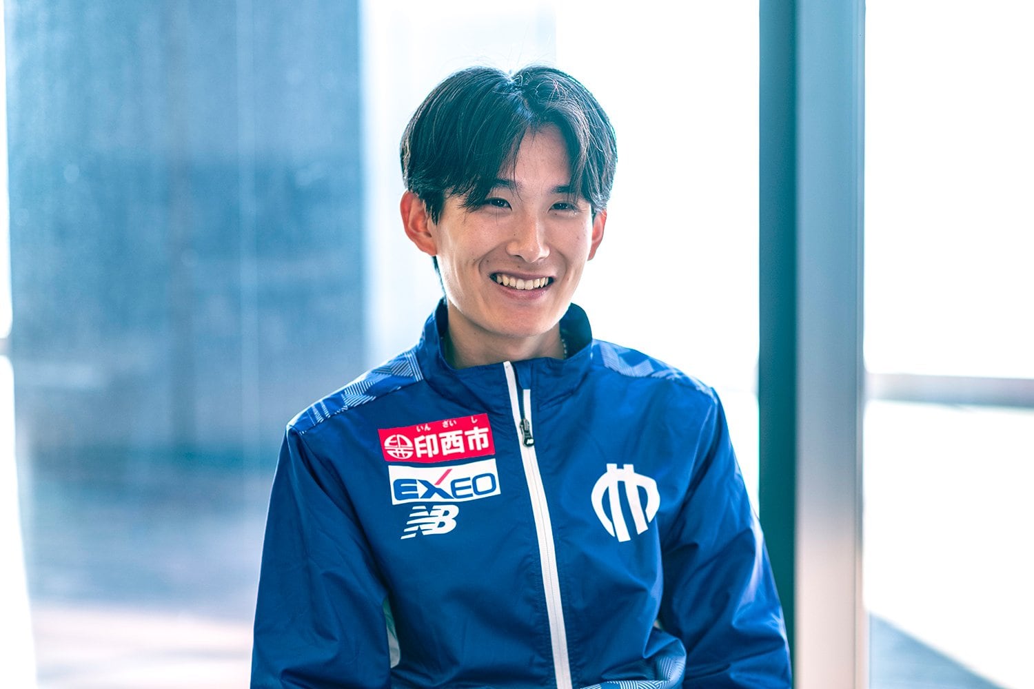 4年生の石岡大侑主将。鹿児島県出水中央高校出身。1万メートルの自己ベストは28分40秒78