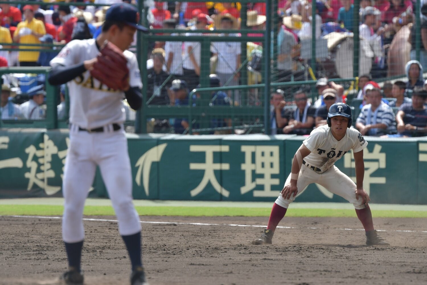 大阪桐蔭時代の宮﨑仁斗 ©Hideki Sugiyama