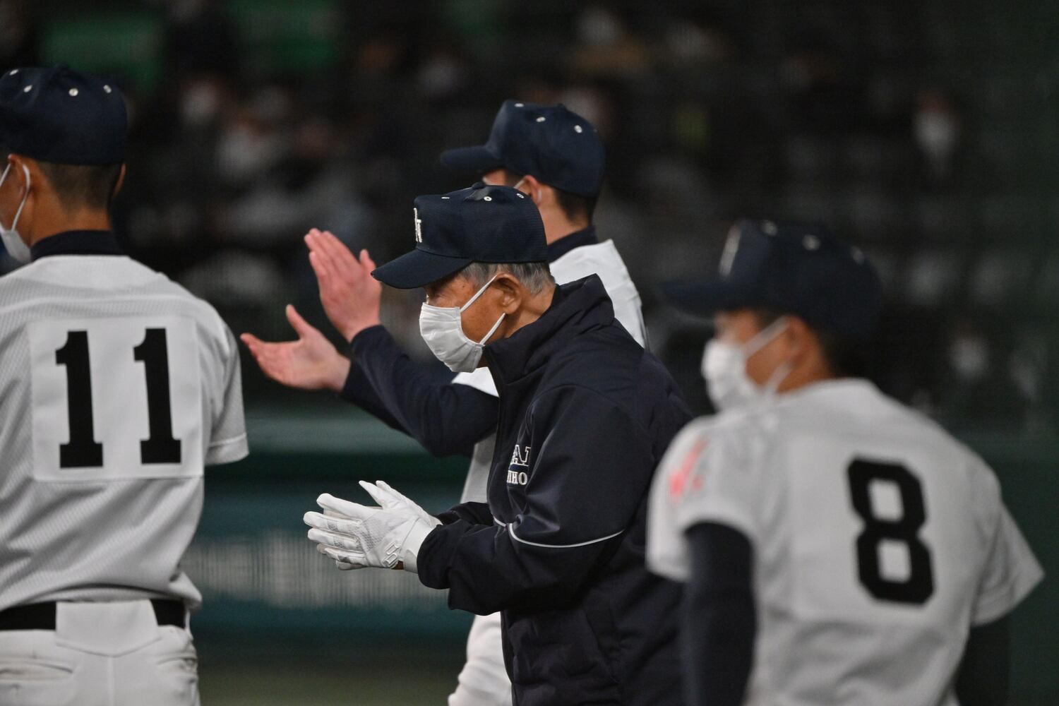 大垣日大を率いる名将・阪口監督 ©Hideki Sugiyama