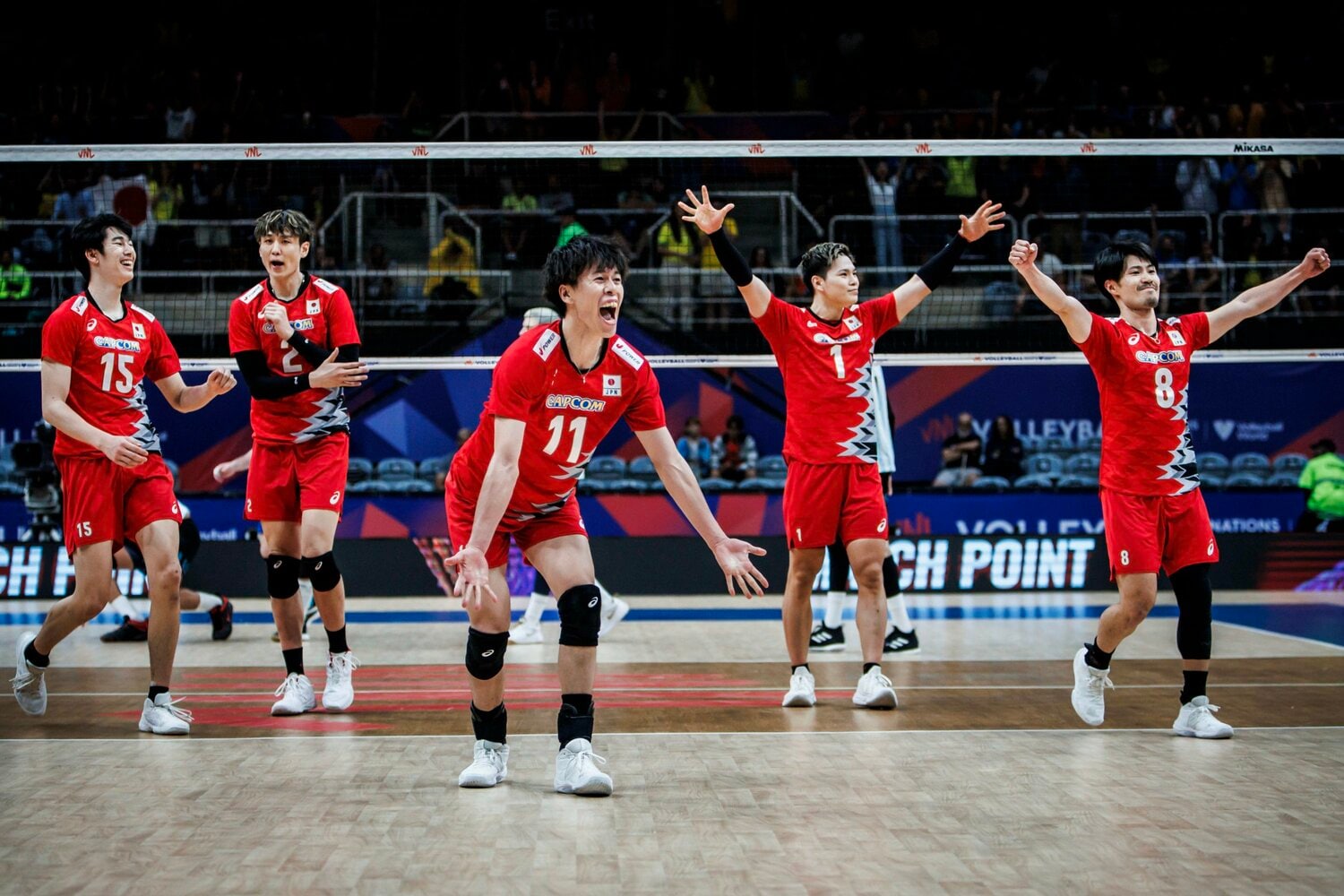 パリ五輪の前哨戦となったネーションズリーグ。アルゼンチンとの初戦で富田は躍動感あるプレーで存在感をアピールした　©︎Volleyball World