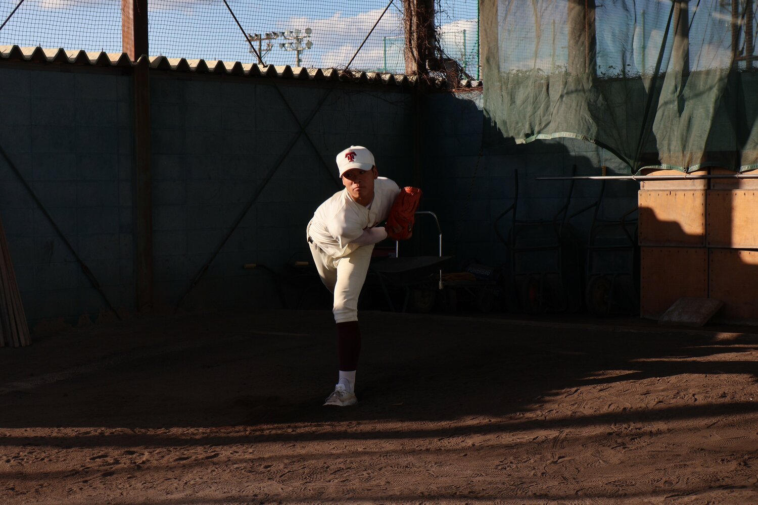 エース右腕の寺西邦右。マウンド度胸は一級品だという　©Fumi Sawai