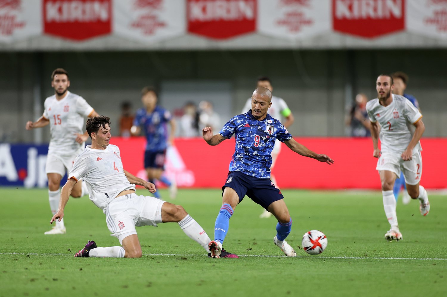 EURO出場組も多いスペインと戦えた、17日のU-24日本代表の強化試合は非常に意義深かったといえる©Getty Images