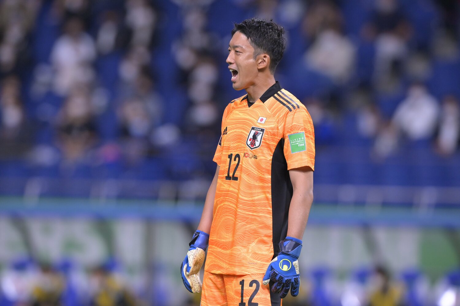 オーストラリア戦での権田 ©︎Koki Nagahama/JMPA