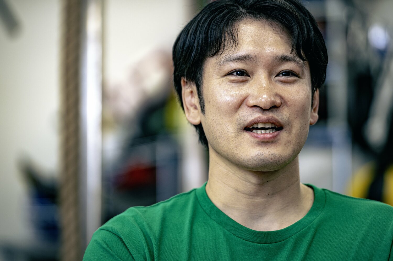 マイノリティのボクサーがアメリカで戦う難しさを語ってくれた亀海　©Takuya Sugiyama