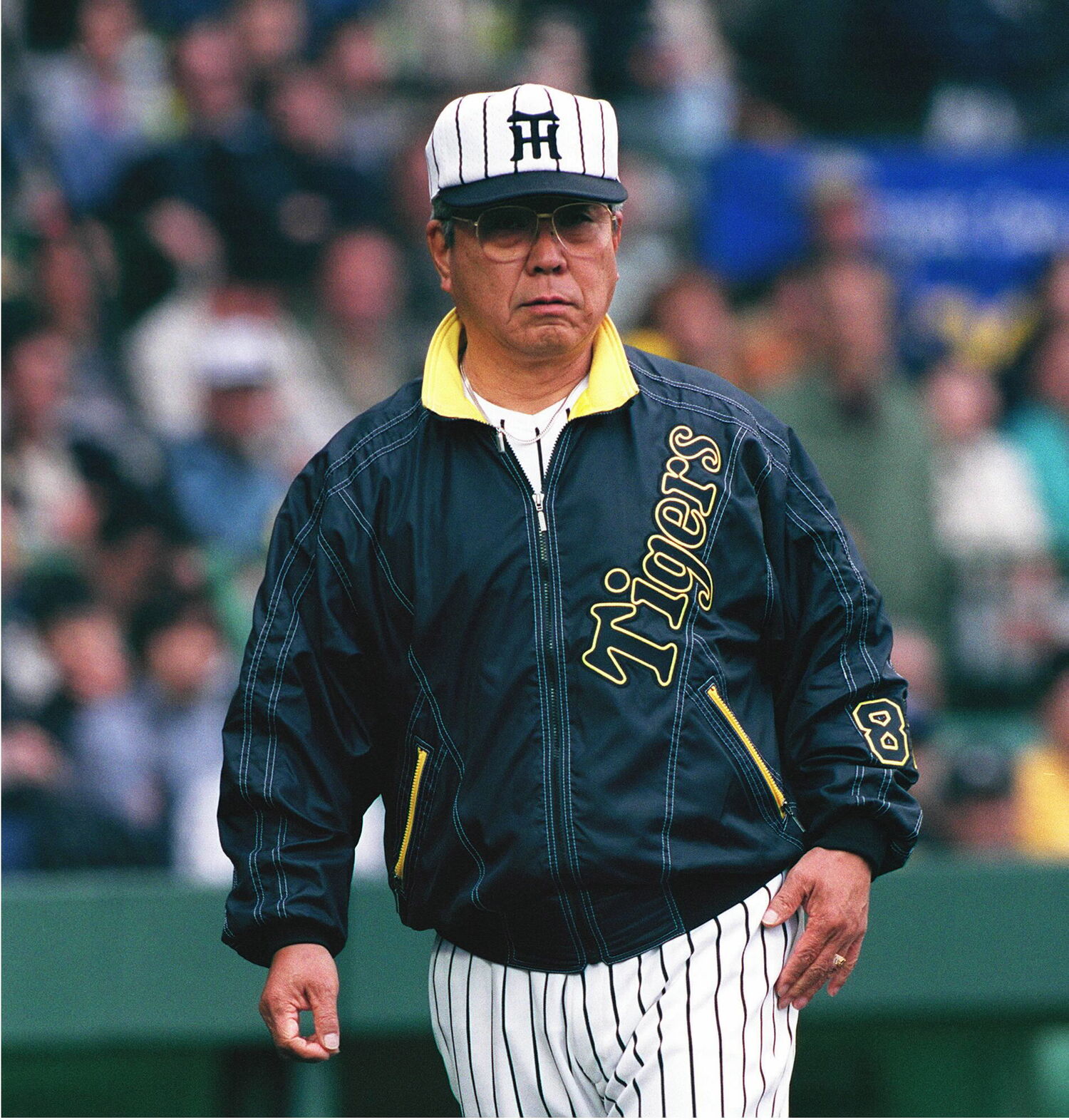 阪神監督時代（1999年～2001年）の野村克也　©JIJI PRESS