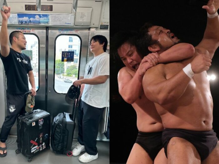 王座戦直後、総武線に乗って…大日本プロレス“東京→名古屋ダブルヘッダー”をやり遂げた選手たちの思い「自慢にならないことで燃えるのがインディーです」<Number Web> photograph by Norihiro Hashimoto