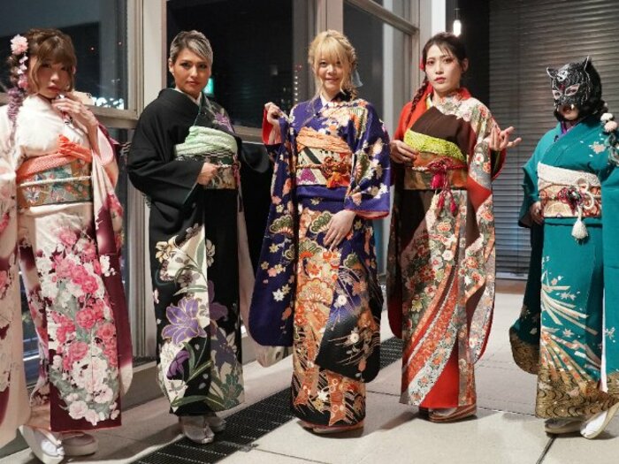 売上高2.5倍も「スターダムをもっと広めたい！」岩谷麻優、林下詩美らトップ選手が“晴れ着”で語った“2022年への野望”とは？＜Number Web＞ photograph by Masashi Hara