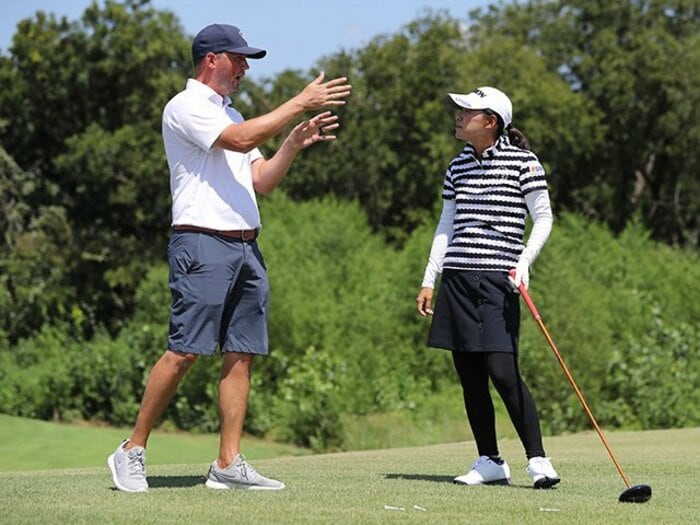 横峯さくらのオーバースイングが変わる!?米国でシード落ち危機からの大勝負へ。＜Number Web＞ photograph by Shizuka Minami