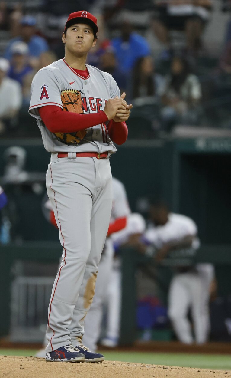 4月15日レンジャーズ戦では9番ハイムにグランドスラムを浴び、2敗目を喫した ©Getty Images