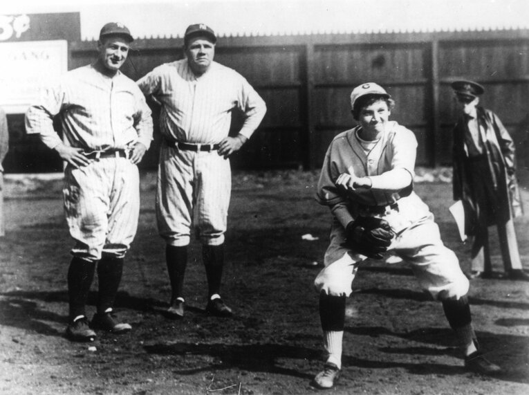 ベーブ・ルースから三振を奪った女性投手、ジャッキー・ミッチェル　©Getty Images