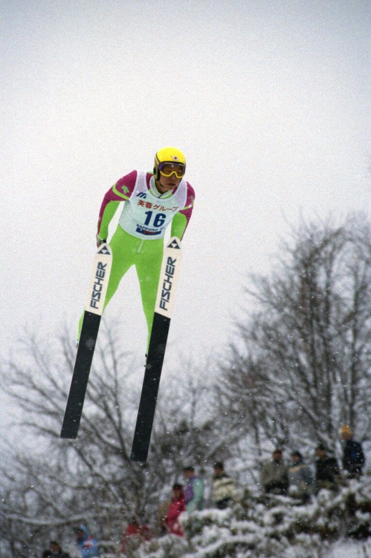 二階堂の父・学さんも90年代に日本代表として活躍したジャンパーだ　©AFLO
