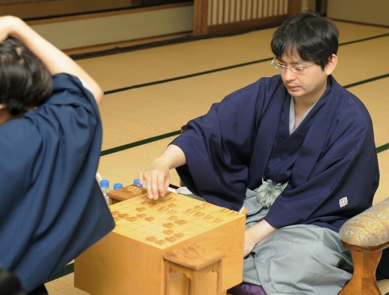 2009年、羽生善治との名人戦での郷田　©JIJI PRESS