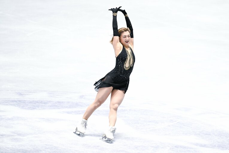 NHK杯、坂本花織のフリー演技　©︎Asami Enomoto