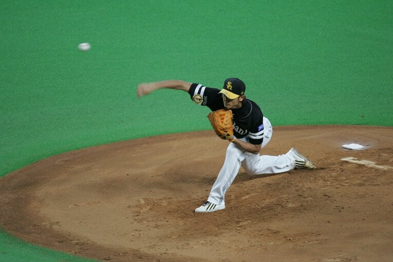 現役時代の斉藤和巳　©BUNGEISHUNJU