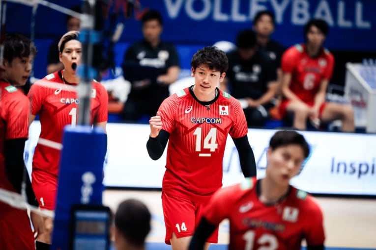 2023年ネーションズリーグ イラン戦　©︎FIVB
