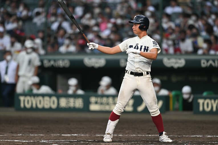 今大会の大阪桐蔭（丸山一喜）　©Nanae Suzuki