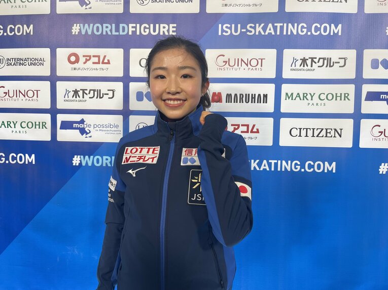 試合後には笑顔を見せた千葉。海外ファンの間でも人気が急上昇中　©Akiko Tamura