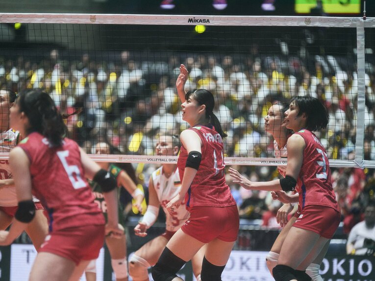 山田二千華、和田由紀子／FIVBパリ五輪予選　©︎Yuki Suenaga