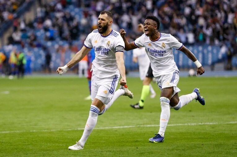 ベンゼマとビニシウスの破壊力は圧倒的だった　©Getty Images