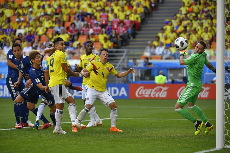 ロシアW杯の日本－コロンビア。アジア勢にとって初の「南米国相手の勝利」だった　©Takuya Sugiyama/JMPA