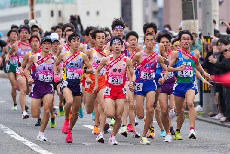 駅伝強豪校以外からの選出も多い都道府県対抗駅伝。そういったランナーから原石を見つけるのも魅力かもしれない　©︎Satoshi Wada