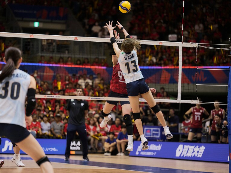 バレーボールネーションズリーグ 韓国戦　©︎Yuki Suenaga