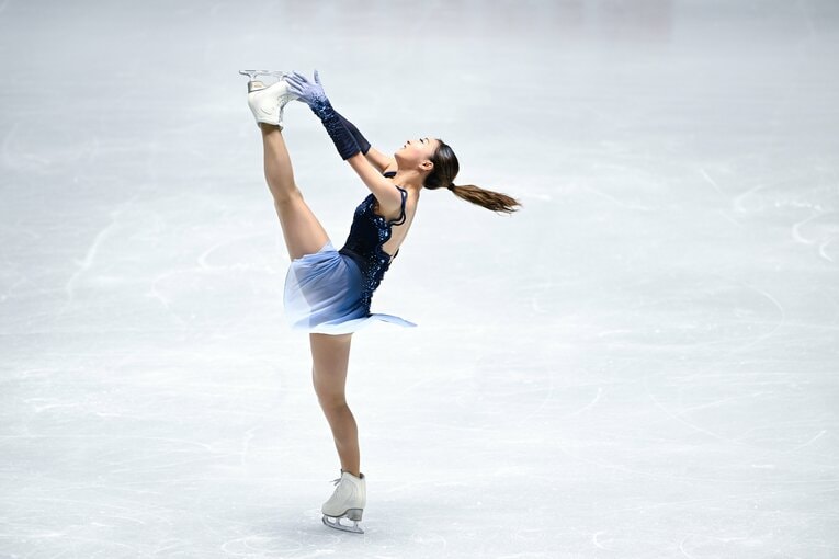 自身最後の全日本選手権で圧巻の演技を見せた坂本花織【スワイプするとそのほかの写真もご覧になれます】　©Asami Enomoto